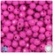 BeadTin Dark Pink Opaque 8mm Faceted Round Plastic Craft Beads (450pcs)